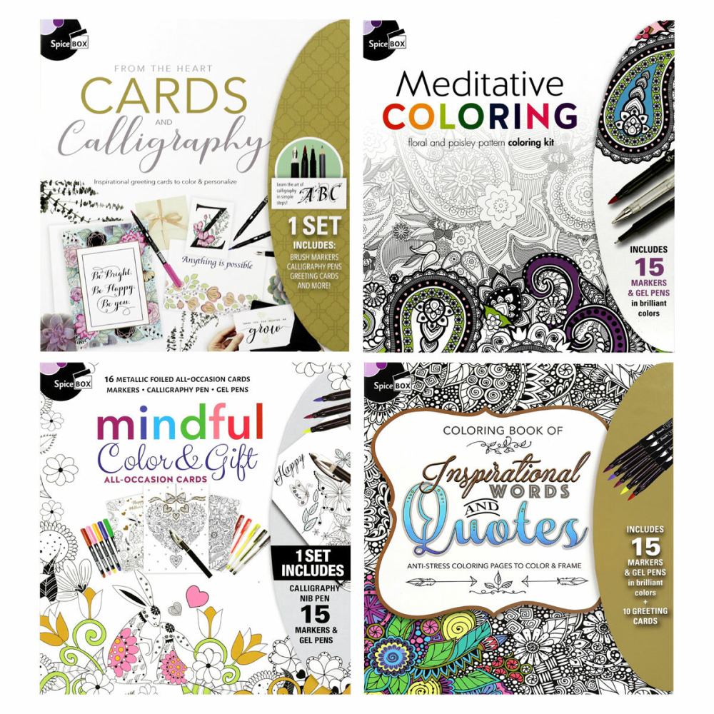 Sketch Plus Colouring Book in 4 Options