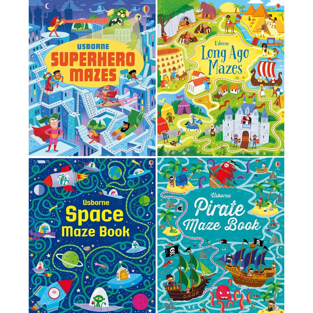 Usborne Maze x4 Book Pack