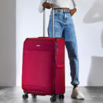 Rock Georgia 4 Piece Softside Luggage Set in Navy - Image 17