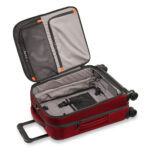 Briggs & Riley ZDX 53cm Carry-On Expandable 4 Wheel Spinner Suitcase in Brick - Image 9