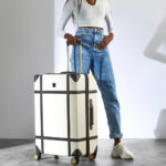 Rock Vintage 3 Piece Hardside Luggage Set in Navy - Image 12