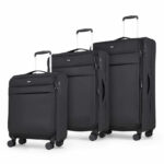 Rock Harper 3 Piece Softside Luggage Set In Beige - Image 7