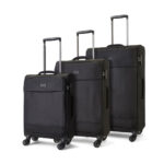 Rock Paris 3 Piece Softside Luggage Set in Purple - Image 11
