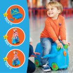 Trunki Ride On Hardside Case in Pink - Image 9