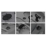 H20-FLO Fishing 10ft (304cm) Sit-On 1 Person Kayak with Paddle - Image 3