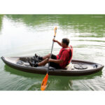 H20-FLO Fishing 10ft (304cm) Sit-On 1 Person Kayak with Paddle - Image 4