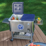Tommy Bahama 95 Litre (100 US Quart) Stainless Steel Rolling Cooler - Image 2