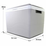 Koolatron 12V Electric Cooler 34L, Cool/Warm Box with Adjustable Strap in Grey - Image 4
