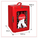 Coca-Cola Polar Bear Mini Fridge 25L Portable Cooler Warmer 28 Can - Image 3