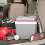 Koolatron 12V Electric Cooler 24L, Cool/Warm Box with Adjustable Strap in Grey - Image 2