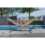 Vivere Cotton Hammock with Steel Frame and Premium Carry Bag (9 ft) - Image 2
