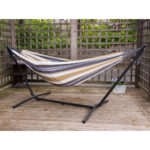 Vivere Cotton Hammock with Steel Frame and Premium Carry Bag (9 ft) - Image 4