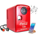 Coca Cola 4L Mini Fridge 6 Can 12V Portable Cooler & Warmer In Red - Image 2