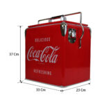 Coca-Cola 13L Stainless Steel Ice Chest with Bottle Opener 18 Can - Image 3