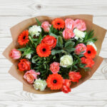 32 Stem Pastel Mixed Flower Bouquet with Greetings Card - Image 3