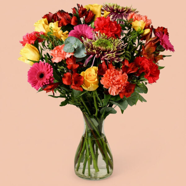 25 Stem Vibrant Crush Mixed Flower Bouquet