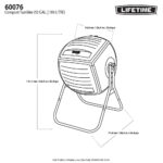 Lifetime 189 Litre (50 Gallon) Single Composter - Model 60076 - Image 2