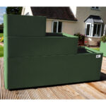 Stone Garden Hanbury 3-Tier Stackable Steel Planter Set in Grey - Image 5