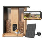 Birdfy Bamboo Bird Feeder with Camera & Solar Panel - Image 2