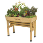 VegTrug Cedar Wood 1m Wall Hugger Planter - Image 2