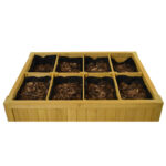 VegTrug Cedar Wood 80cm 8 Pocket Herb Garden Planter - Image 4