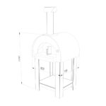 Alpha Pro Piccolo Wood-Fired Pizza Oven Bundle in Stainless Steel + Cover - Image 22