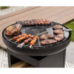 RedFire Mantanzas Wood Burning Fire Bowl with Grill and Wood Storage - Image 4