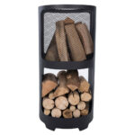 RedFire Buffalo Wood Burning Fire Pit with Wood Storage - Image 3