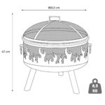 RedFire Blazer Wood Burning Fire Pit + BBQ Grill - Image 2