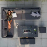 Harbour Lifestyle Luna Corner Patio Set with Rising Firepit Table (Right or Left Hand) + Cover - Image 6