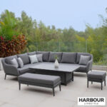 Harbour Lifestyle Luna Corner Patio Set with Rising Table (Right or Left Hand) + Cover - Image 2