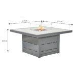 Stone Garden 5 Piece Deep Seating Fire Patio Set in Grey - Image 3