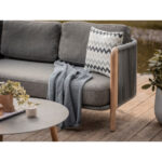 Bramblecrest Copenhagen Corner Sofa Patio Set with Duo Round Coffee Tables - Image 3