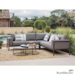 Bramblecrest Brisbane Modular Corner Sofa Patio Set with Duo Nested Coffee Table
