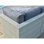 Bramblecrest Kingscote Rattan Deep Seating Corner Sofa Patio Set in Cloud Grey - Image 5