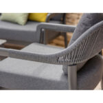 Bramblecrest Capri 4 Piece Patio Seating Set with Coffee Table (in White) - Image 4