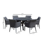 Bramblecrest St Lucia 7 Piece Upholstered Dining Set - Image 2