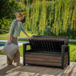 Keter Rosewood 227 Litre (60 Gallon) Storage Bench - Image 7