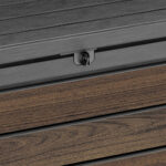 Keter Rosewood 227 Litre (60 Gallon) Storage Bench - Image 8