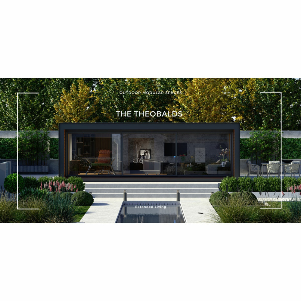 Theobalds Garden Room Installed by Outdoor Modular Spaces, Available 15sqm up to 30qm