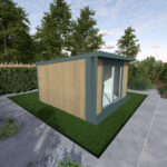 Installed Green Retreats Basebox Plus Garden Room, External Footprint 4310mm (w) x 3860mm (d) - Image 2