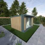 Installed Green Retreats Basebox Plus Garden Room, External Footprint 4310mm (w) x 3250mm (d) - Image 2