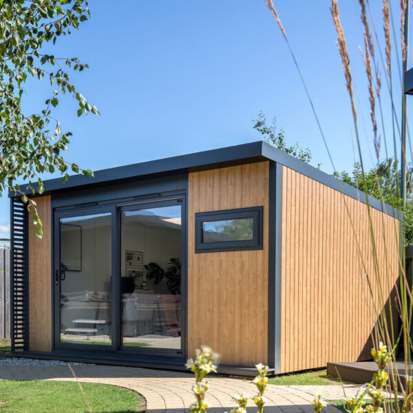 Installed Green Retreats Basebox Plus Garden Room, External Footprint 3700mm (w) x 3860mm (d)