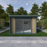 Installed Green Retreats Basebox Plus Garden Room, External Footprint 3700mm (w) x 3860mm (d) - Image 2