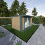 Installed Green Retreats Basebox Plus Garden Room, External Footprint 4310mm (w) x 2640mm (d) - Image 2
