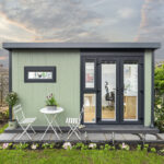 Installed Green Retreats Basebox Garden Room, External Footprint 4900mm (w) x 3230mm (d)