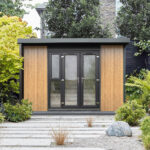 Installed Green Retreats Basebox Plus Garden Room, External Footprint 3700mm (w) x 3250mm (d)