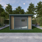 Installed Green Retreats Basebox Plus Garden Room, External Footprint 3700mm (w) x 3250mm (d) - Image 2