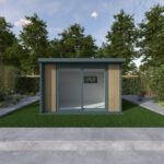 Installed Green Retreats Basebox Plus Garden Room, External Footprint 3700mm (w) x 2640mm (d) - Image 2