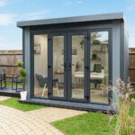 Installed Green Retreats Basebox Garden Room, External Footprint 3070mm (w) x 3830mm (d)